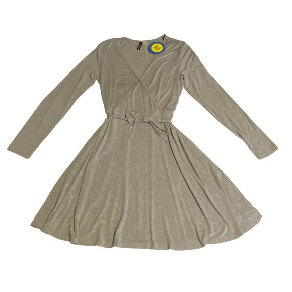 Divided Dresses & Skirts - Divided Gray Knit Wrap Dress 14